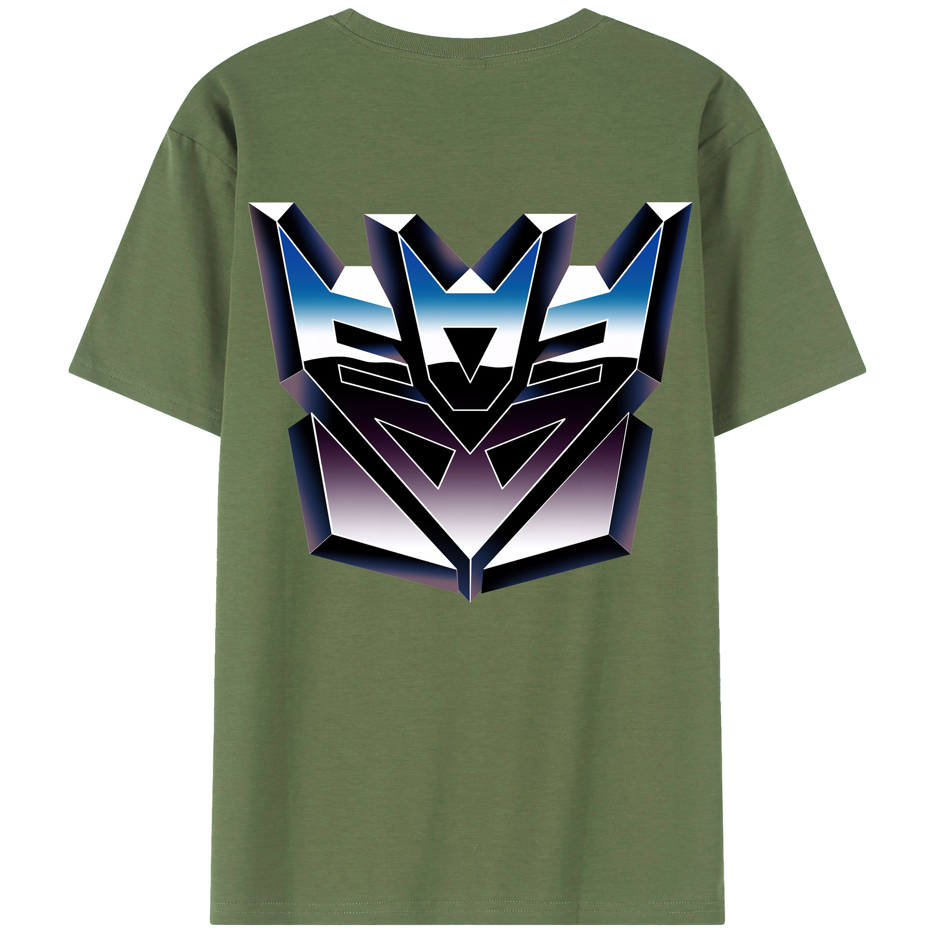 （画像用） Transformers トランスフォーマー 綿100％ メンズ半袖Tシャツ（バックプリント） 通気性
